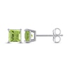 Thumbnail Image 1 of Peridot Stud Earrings 14K White Gold