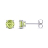 Thumbnail Image 0 of Peridot Stud Earrings 14K White Gold