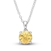 Thumbnail Image 0 of Citrine Necklace Sterling Silver 18"