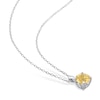 Thumbnail Image 2 of Citrine Necklace Sterling Silver 18"