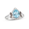 Thumbnail Image 0 of Le Vian Aquamarine Ring 1/6 ct tw Diamonds 14K Vanilla Gold