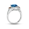 Thumbnail Image 3 of Le Vian Blue Topaz Ring 1/5 ct tw Diamonds 14K Vanilla Gold