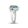 Thumbnail Image 2 of Le Vian Blue Topaz Ring 1/5 ct tw Diamonds 14K Vanilla Gold