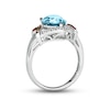 Thumbnail Image 3 of Le Vian Blue Topaz Ring 1/5 ct tw Diamonds 14K Vanilla Gold