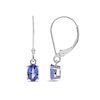 Thumbnail Image 1 of Tanzanite Dangle Earrings 10K White Gold