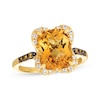 Thumbnail Image 1 of Le Vian Citrine Ring 1/5 ct tw Diamonds 14K Honey Gold