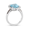 Thumbnail Image 2 of Le Vian Creme Brulee Blue Topaz Ring 1/5 ct tw Diamonds 14K Vanilla Gold