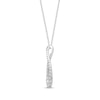 Thumbnail Image 2 of Lab-Grown Diamonds by KAY Looping Necklace 3/4 ct tw 14K White Gold 18”