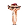 Thumbnail Image 2 of Le Vian Pear & Round-Cut Garnet Ring 3/4 ct tw Diamonds 14K Strawberry Gold