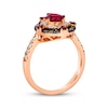 Thumbnail Image 3 of Le Vian Pear & Round-Cut Garnet Ring 3/4 ct tw Diamonds 14K Strawberry Gold