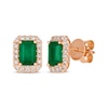 Thumbnail Image 0 of Le Vian Emerald Stud Earrings 1/6 ct tw Diamonds 14K Strawberry Gold