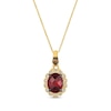 Thumbnail Image 0 of Le Vian Garnet Necklace 1/4 ct tw Diamonds 14K Honey Gold 20”