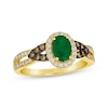 Thumbnail Image 1 of Le Vian Emerald Ring 1/2 ct tw Diamonds 14K Honey Gold