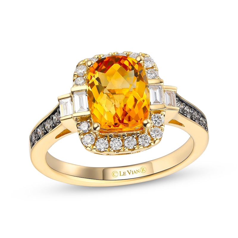 Le Vian Citrine Ring 1/2 ct tw Diamonds 14K Honey Gold | Kay Outlet