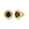 Thumbnail Image 1 of Le Vian Chocolate Quartz Stud Earrings 1/4 ct tw 14K Honey Gold