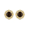 Thumbnail Image 2 of Le Vian Chocolate Quartz Stud Earrings 1/4 ct tw 14K Honey Gold