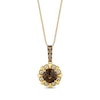 Thumbnail Image 1 of Le Vian Chocolate Quartz Necklace 1/4 ct tw 14K Honey Gold 20”