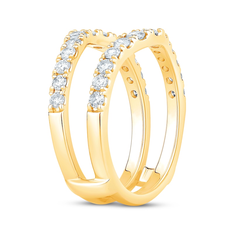 Main Image 2 of Round-Cut Diamond Curved Enhancer Ring 1 ct tw 14K Yellow Gold