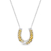 Thumbnail Image 1 of Citrine Horseshoe Necklace Sterling Silver 18&quot;