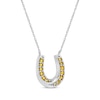 Thumbnail Image 2 of Citrine Horseshoe Necklace Sterling Silver 18&quot;