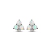 Thumbnail Image 2 of Lab-Created Opal Trio Stud Earrings Sterling Silver