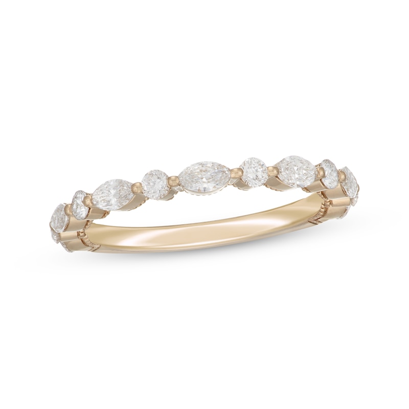 Main Image 1 of Neil Lane Artistry Marquise & Round-Cut Lab-Grown Diamond Anniversary Band 3/4 ct tw 14K Yellow Gold