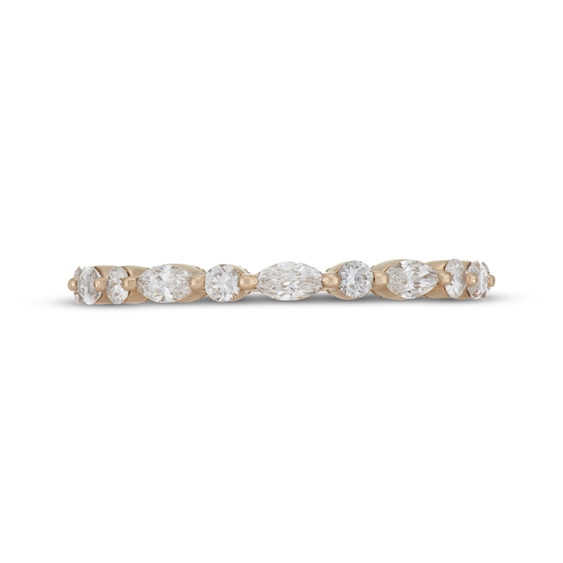 Main Image 3 of Neil Lane Artistry Marquise & Round-Cut Lab-Grown Diamond Anniversary Band 3/4 ct tw 14K Yellow Gold