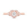 Thumbnail Image 2 of Diamond Heart-Shaped Engagement Ring 3/8 ct tw 10K Rose Gold