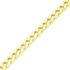 Thumbnail Image 2 of Solid Curb Chain Necklace 6.45mm 10K Yellow Gold 20&quot;