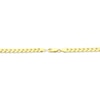 Thumbnail Image 3 of Solid Curb Chain Necklace 6.45mm 10K Yellow Gold 20&quot;