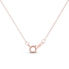 Thumbnail Image 4 of Marquise-Cut Lab-Created Opal & Diamond Cross Necklace 1/15 ct tw 10K Rose Gold 18&quot;