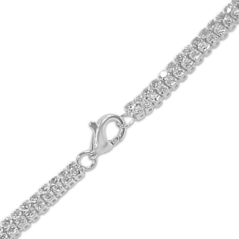 Main Image 2 of Diamond Chevron Necklace 7 ct tw 14K White Gold 16.5"
