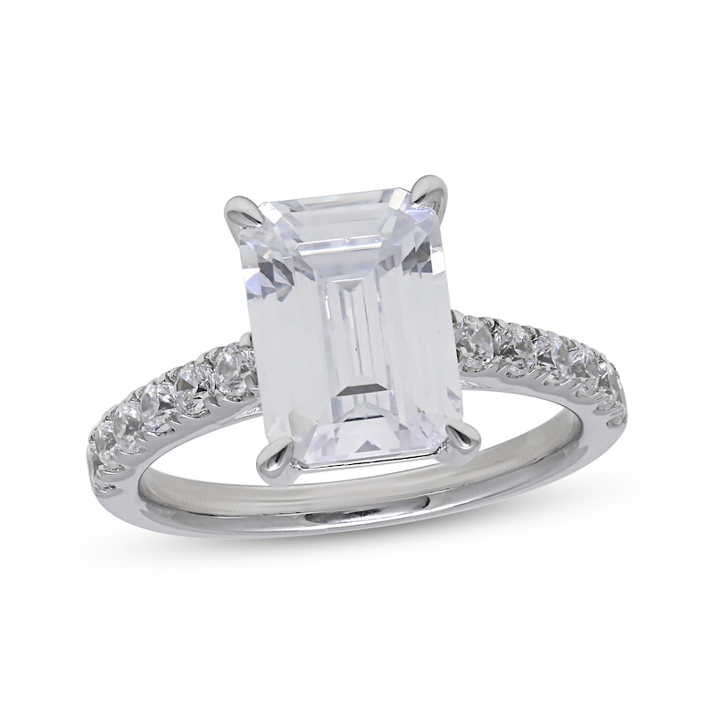 Lab-Grown Diamonds by KAY Emerald-Cut Engagement Ring 4-1/2 ct tw 14K White Gold