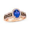 Thumbnail Image 0 of Le Vian Oval-Cut Tanzanite Ring 5/8 ct tw Diamonds 14K Strawberry Gold