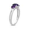 Thumbnail Image 2 of Amethyst Three-Stone Ring Sterling Silver