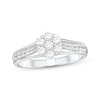 Thumbnail Image 1 of Diamond Flower Engagement Ring 1/2 ct tw 10K White Gold