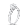 Thumbnail Image 2 of Diamond Flower Engagement Ring 1/2 ct tw 10K White Gold