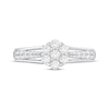 Thumbnail Image 3 of Diamond Flower Engagement Ring 1/2 ct tw 10K White Gold