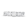 Thumbnail Image 3 of Round-Cut Diamond Three-Stone Engagement Ring 1/2 ct tw Sterling Silver