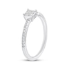 Thumbnail Image 2 of Princess-Cut Quad Diamond Engagement Ring 1/4 ct tw 10K White Gold