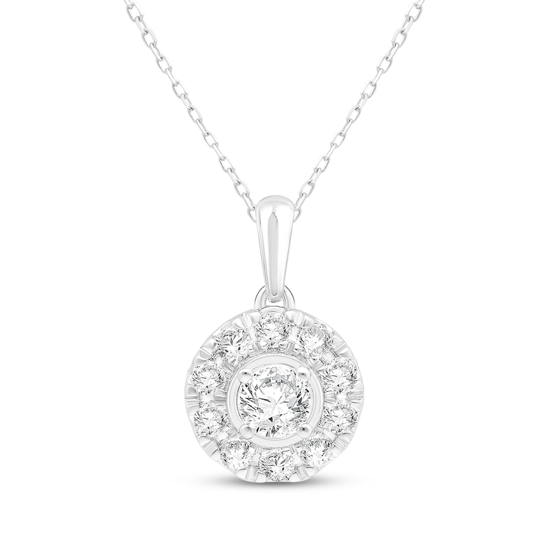 Lab-Created Diamonds by KAY Halo Gift Set 1-1/2 ct tw 10K White Gold