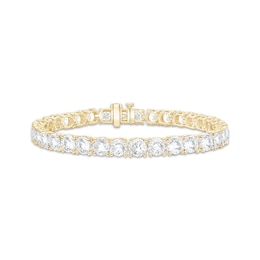 Lab-Created Diamonds by KAY Tennis Bracelet 12 ct tw 10K Yellow Gold 7.25&quot;