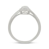 Thumbnail Image 3 of Multi-Diamond Pear-Shaped Halo Promise Ring 1/4 ct tw 10K White Gold