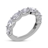 Thumbnail Image 2 of Lab-Grown Diamonds by KAY Oval-Cut East-West Anniversary Ring 2 ct tw 14K White Gold