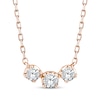 Thumbnail Image 1 of Memories Moments Magic Diamond Three-Stone Necklace 1/3 ct tw 10K Rose Gold 18&quot;