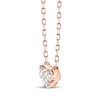 Thumbnail Image 2 of Memories Moments Magic Diamond Three-Stone Necklace 1/3 ct tw 10K Rose Gold 18&quot;