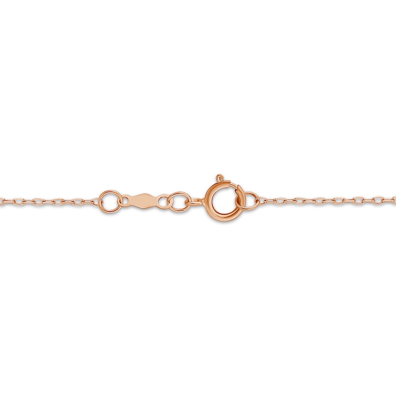 Main Image 3 of Memories Moments Magic Diamond Three-Stone Necklace 1/3 ct tw 10K Rose Gold 18&quot;