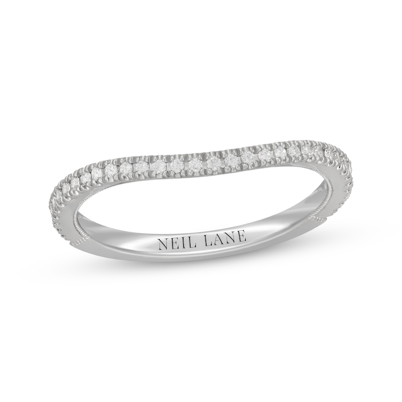 Main Image 7 of Neil Lane Diamond Contour Wedding Band 1/5 ct tw 14K White Gold