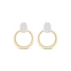 Thumbnail Image 1 of Diamond Loop Earrings 1/15 ct tw 10K Yellow Gold