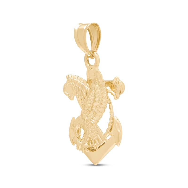 Main Image 2 of Men's Eagle & Anchor Charm 10K Yellow Gold